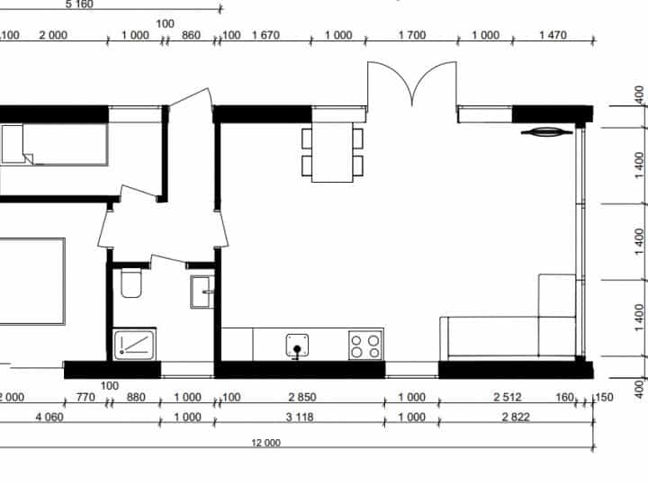 Tiny Villa 60 LXRY 2 Floor Plan