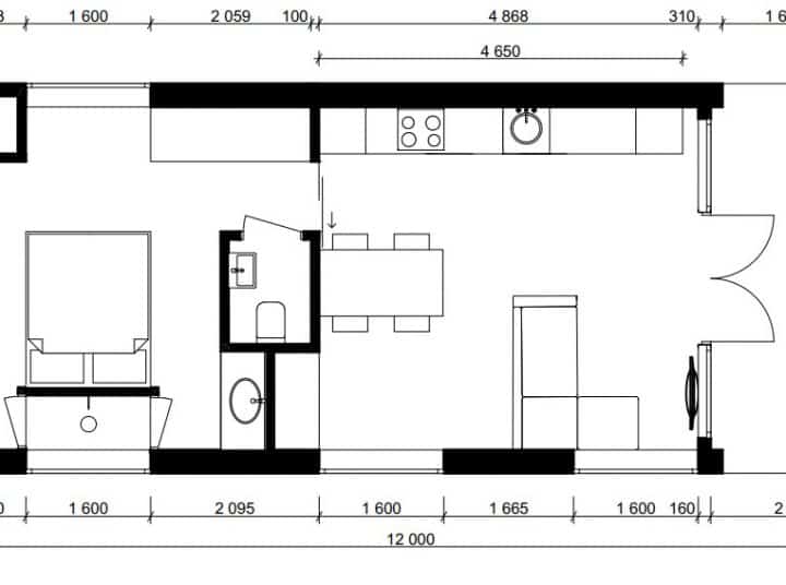Tiny Villa 60 Premium Floor Plan