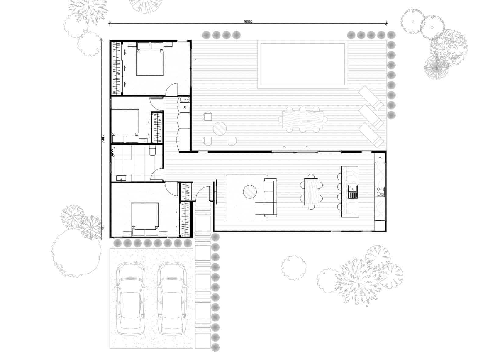 Tranquil Nook 3 Bedroom Floor Plan