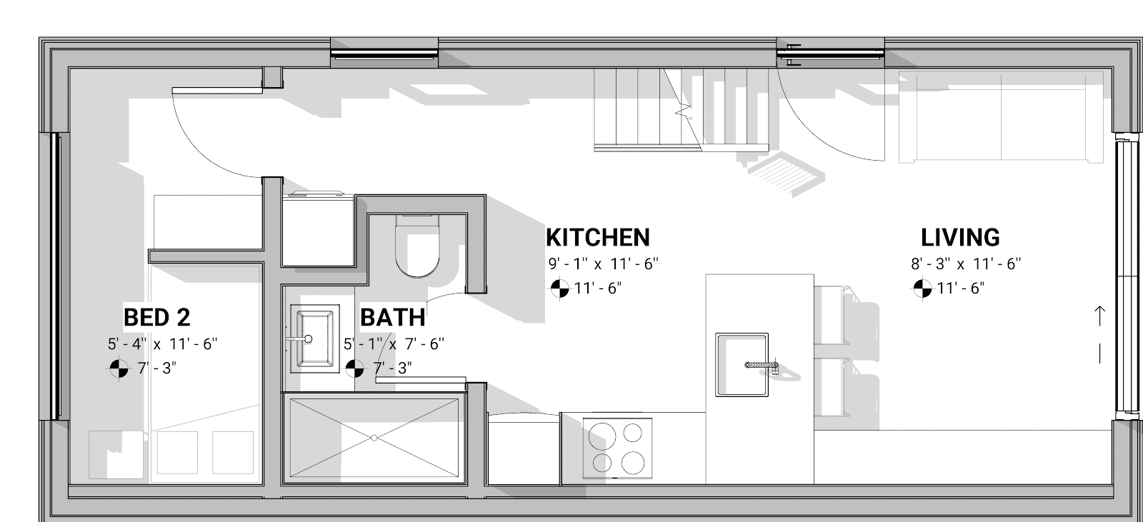 Toluca Mini Home Floor Plan